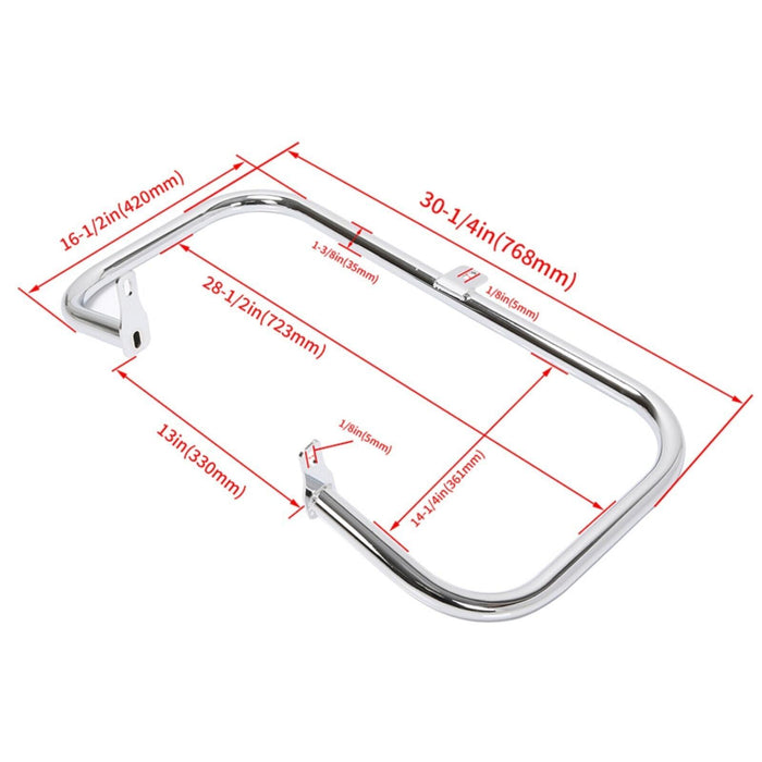 DURAFORCE 1 1/4" Chrome Engine Crash Highway Bar For Honda Shadow Aero Spirit VT750 04-24