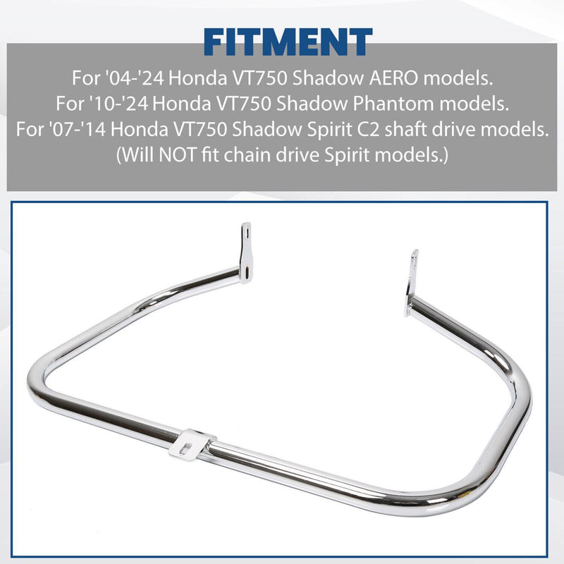 DURAFORCE 1 1/4" Chrome Engine Crash Highway Bar For Honda Shadow Aero Spirit VT750 04-24