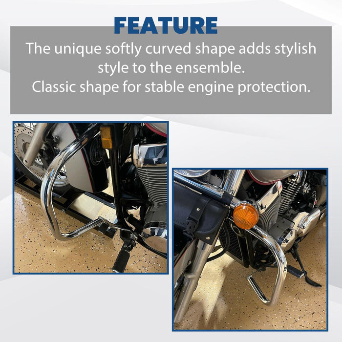 DURAFORCE 1 1/4" Chrome Engine Crash Highway Bar For Honda Shadow Aero Spirit VT750 04-24