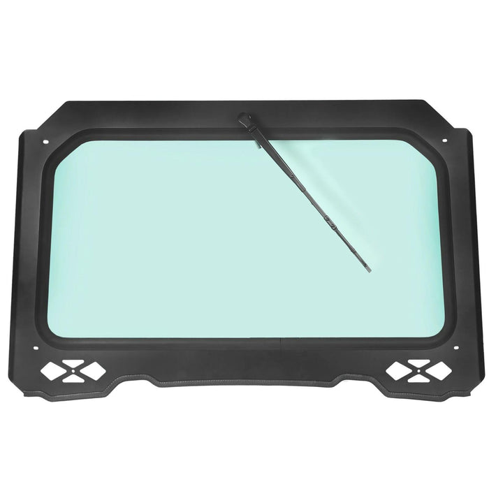 DURAFORCE Full Glass Windshield W/ Wiper For Polaris RZR 900 Trail S 1000, XP - UV protect