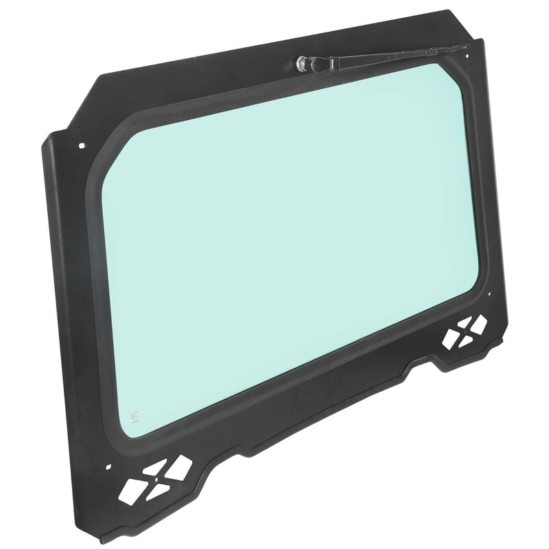 DURAFORCE Full Glass Windshield W/ Wiper For Polaris RZR 900 Trail S 1000, XP - UV protect