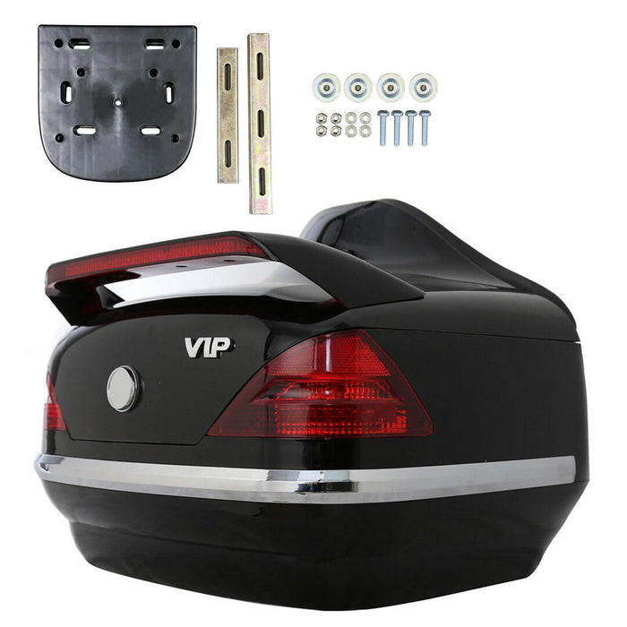 DURAFORCE VIP Style Universal Motorcycle Trunk Tail Box Luggage Trunk w/ Light For Honda