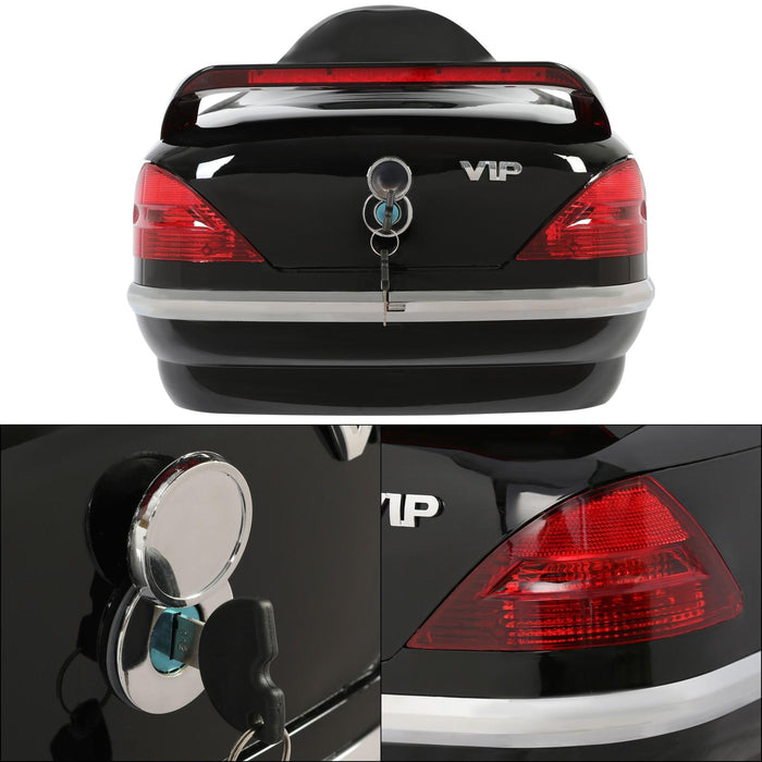DURAFORCE VIP Style Universal Motorcycle Trunk Tail Box Luggage Trunk w/ Light For Honda