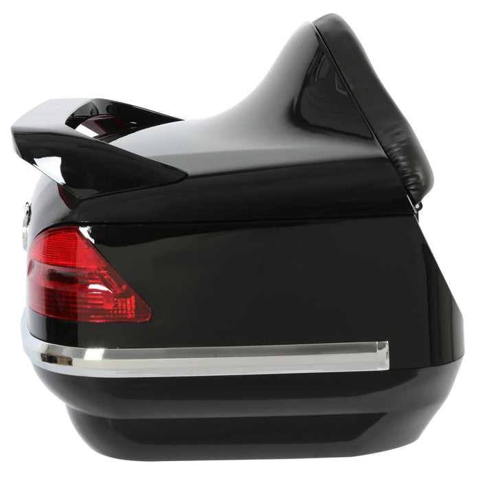 DURAFORCE VIP Style Universal Motorcycle Trunk Tail Box Luggage Trunk w/ Light For Honda