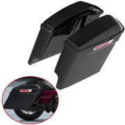 DURAFORCE 5" Stretched Extended Hard Saddlebag Bags For Harley Touring Road Glide 2014-24
