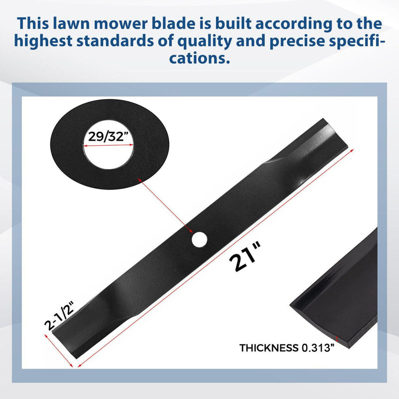 DURAFORCE 60 Inch Mower Deck Blades Cut For John Deere Z925M #M128485 #M163983 #TCU15881