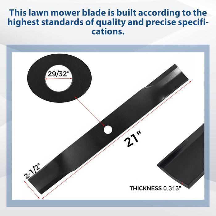 DURAFORCE 60 Inch Mower Deck Blades Cut For John Deere Z925M #M128485 #M163983 #TCU15881