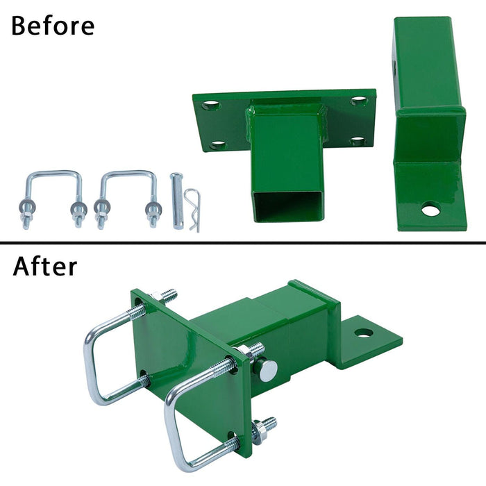 DURAFORCE Zero Turn Lawn Mower Tractor Hitch Receiver For John Deere Z Trak Z224 Z245 Z425