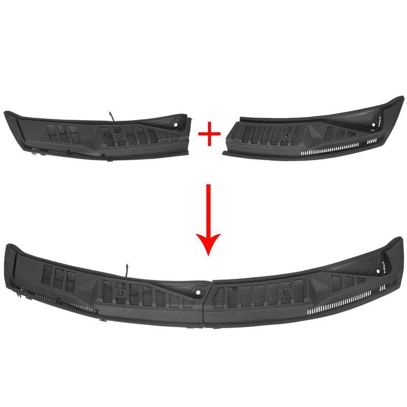 DURAFORCE For 2015-2020 2016 Ford F150 Windshield Wiper Cowl Cover Grille Insert Panel