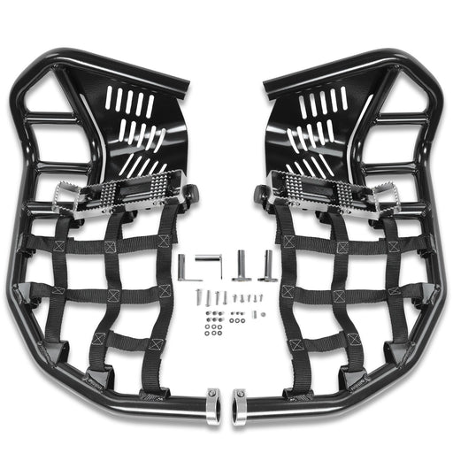 DURAFORCE Nerf Bars Heel Guard Pro Peg Pair Black For Honda TRX 450R 450ER Sportrax 450