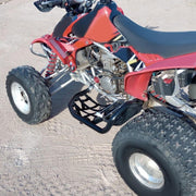 DURAFORCE Nerf Bars Heel Guard Pro Peg Pair Black For Honda TRX 450R 450ER Sportrax 450