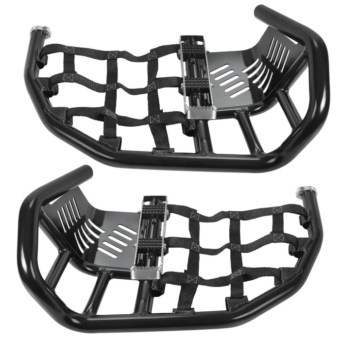 DURAFORCE Nerf Bars Heel Guard Pro Peg Pair Black For Honda TRX 450R 450ER Sportrax 450