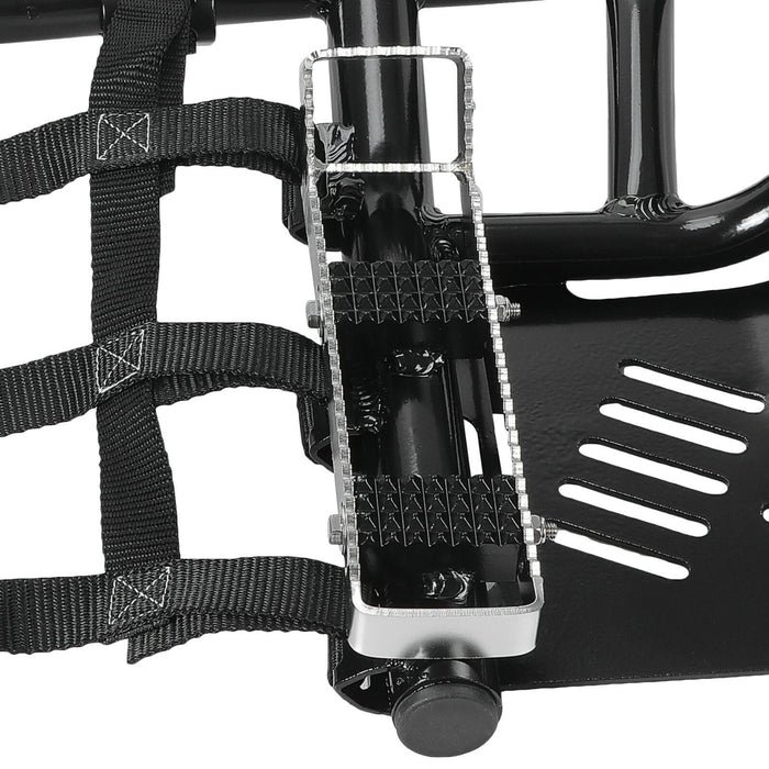 DURAFORCE Nerf Bars Heel Guard Pro Peg Pair Black For Honda TRX 450R 450ER Sportrax 450