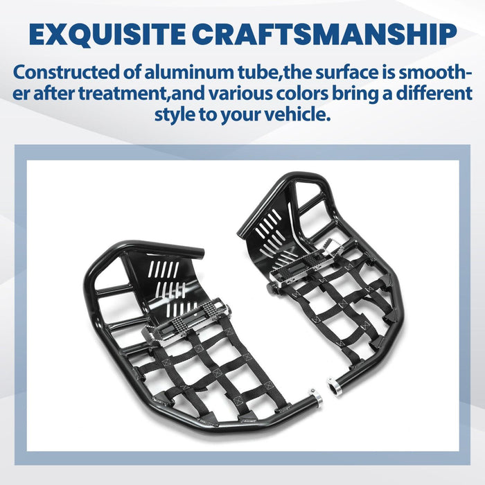 DURAFORCE Nerf Bars Heel Guard Pro Peg Pair Black For Honda TRX 450R 450ER Sportrax 450