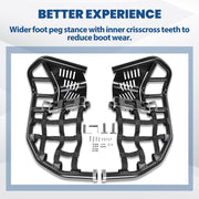DURAFORCE Nerf Bars Heel Guard Pro Peg Pair Black For Honda TRX 450R 450ER Sportrax 450