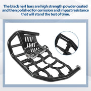 DURAFORCE Nerf Bars Heel Guard Pro Peg Pair Black For Honda TRX 450R 450ER Sportrax 450