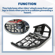 DURAFORCE Nerf Bars Heel Guard Pro Peg Pair Black For Honda TRX 450R 450ER Sportrax 450