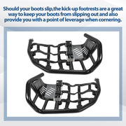 DURAFORCE Nerf Bars Heel Guard Pro Peg Pair Black For Honda TRX 450R 450ER Sportrax 450