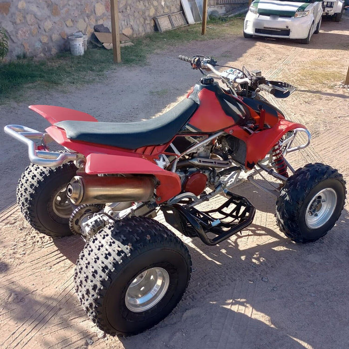 DURAFORCE Nerf Bars Heel Guard Pro Peg Pair Black For Honda TRX 450R 450ER Sportrax 450