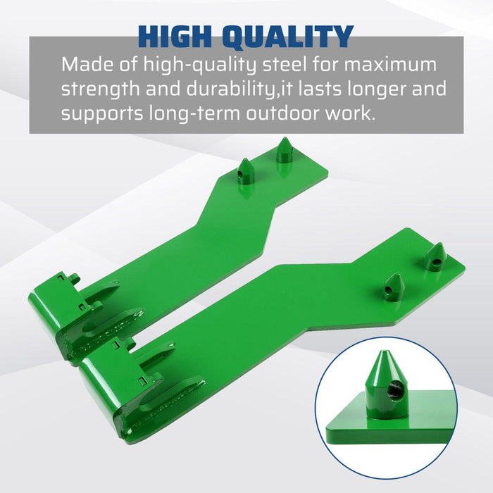 DURAFORCE Tractor Loader Quick Tach Weld On Mounting Brackets For John Deere Steel Pair