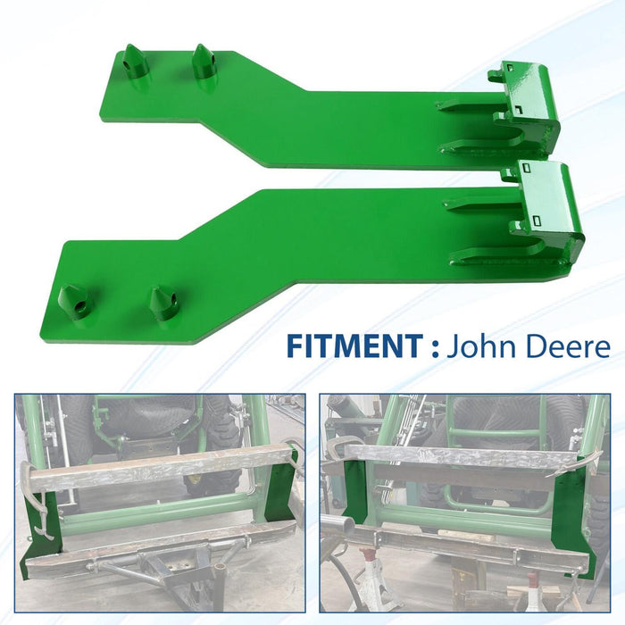 DURAFORCE Tractor Loader Quick Tach Weld On Mounting Brackets For John Deere Steel Pair