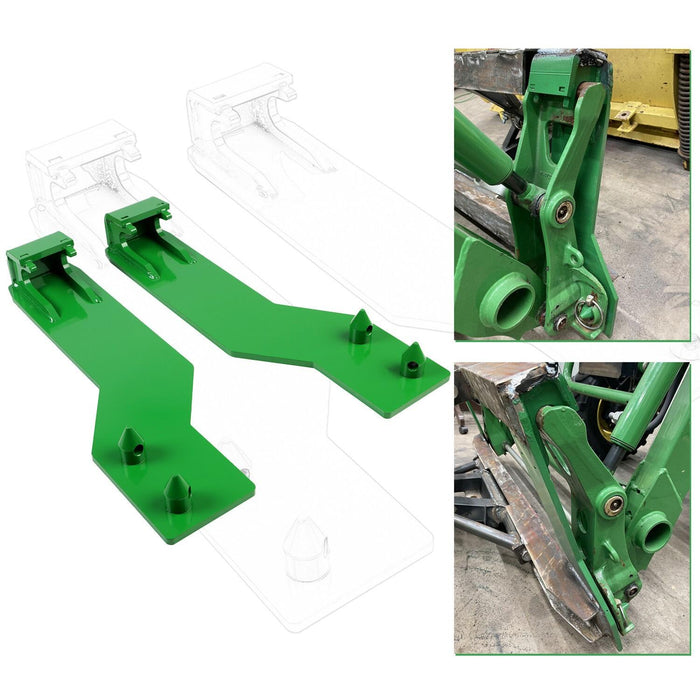 DURAFORCE Tractor Loader Quick Tach Weld On Mounting Brackets For John Deere Steel Pair