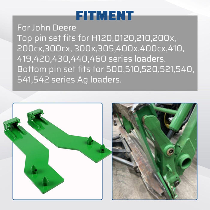DURAFORCE Tractor Loader Quick Tach Weld On Mounting Brackets For John Deere Steel Pair