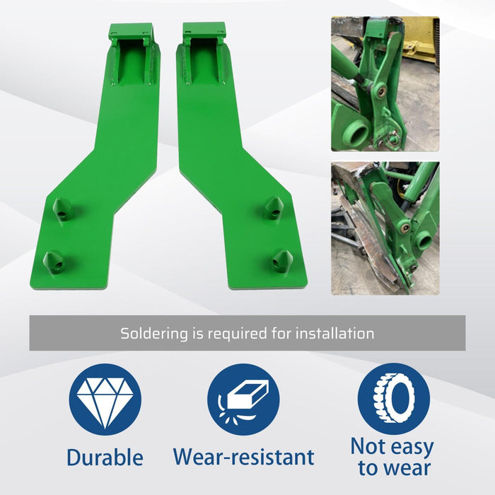 DURAFORCE Tractor Loader Quick Tach Weld On Mounting Brackets For John Deere Steel Pair