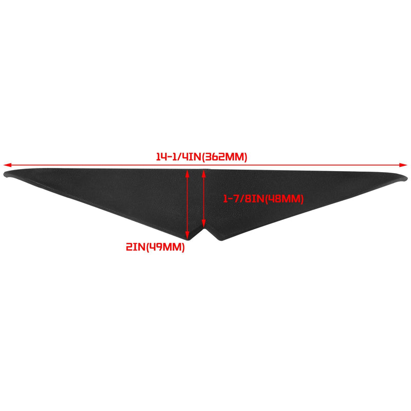 DURAFORCE Headlight Mean Mug Bezel Eyebrow Eyelid Trim For Harley Road Glide FLTRU 2015-UP