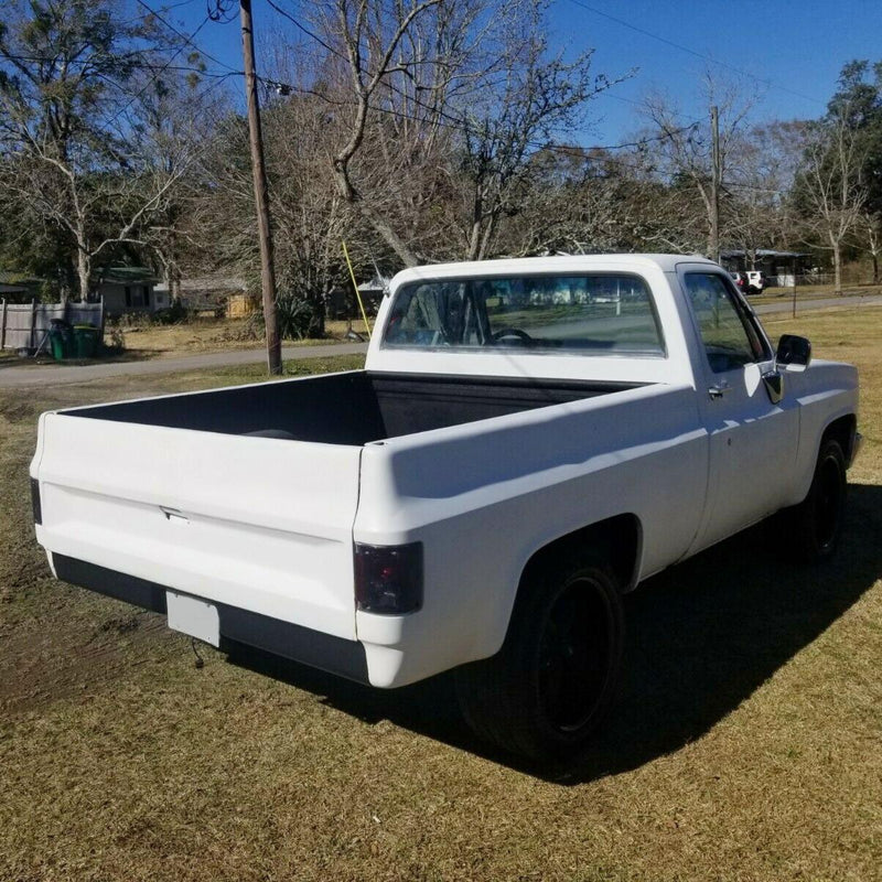 DURAFORCE Rear Roll Pan For 1973-1987 73 Chevy C10 C20 Fleetside W/License Plate LED Light