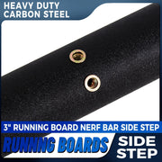 DURAFORCE Fit Toyota Tacoma 2005-2023 Crew Double Cab 3" Running Board Side Step Hoop bar