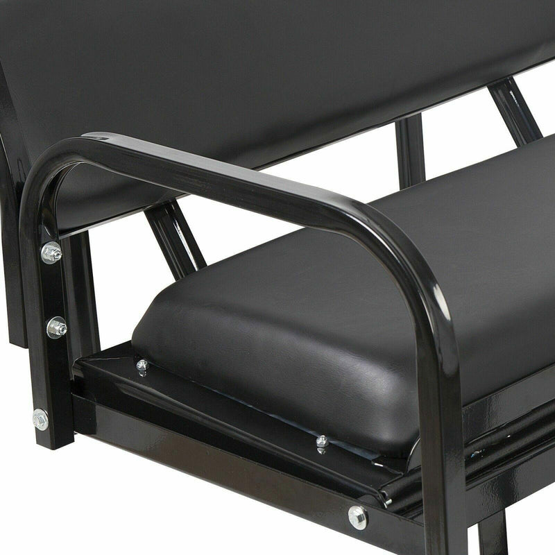 DURAFORCE Rear Flip Seat Kit for Club Car Golf Cart DS Model 1982-2000/Black w/t Grab Bar