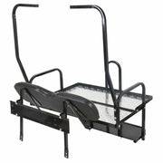 DURAFORCE Rear Flip Seat Kit for Club Car Golf Cart DS Model 1982-2000/Black w/t Grab Bar
