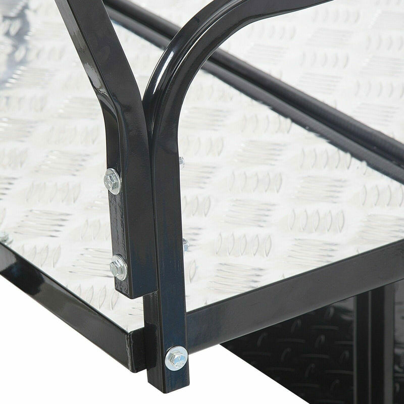 DURAFORCE Rear Flip Seat Kit for Club Car Golf Cart DS Model 1982-2000/Black w/t Grab Bar
