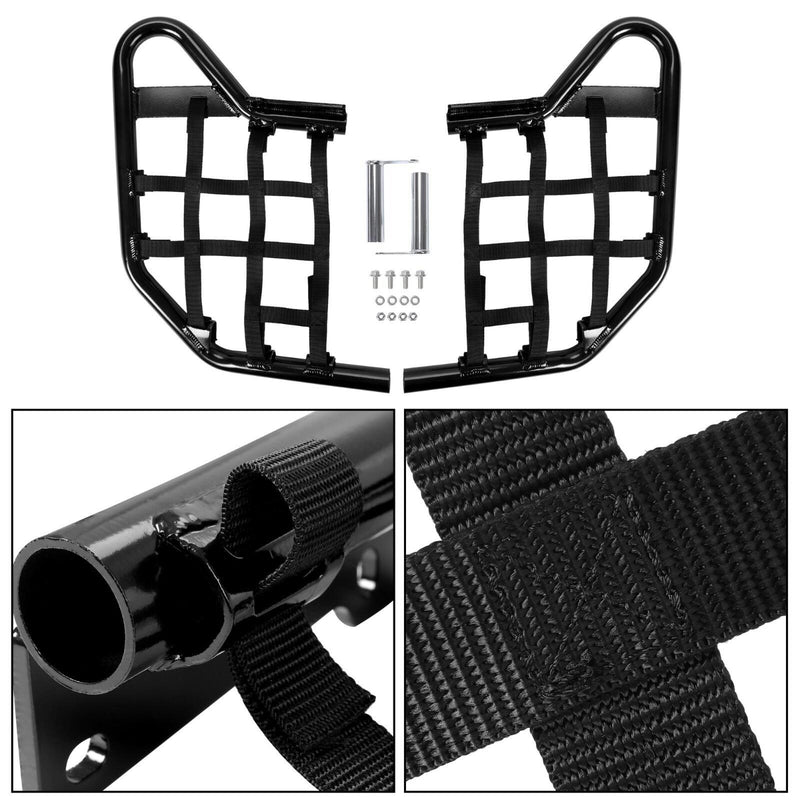 DURAFORCE Nerf Bars Foot Guard Pegs For Yamaha Raptor 700 YFM 700 YFM700 Black