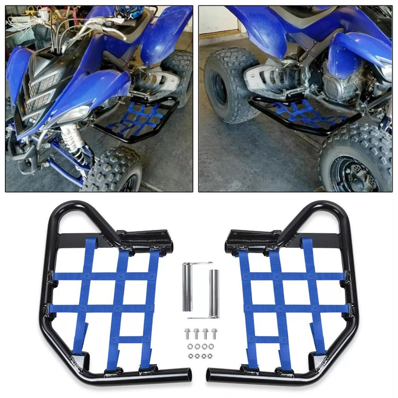 DURAFORCE Blue Aluminium Side Step Nerf Bars Foot Peg For Yamaha Raptor 700 YFM 700 YFM700