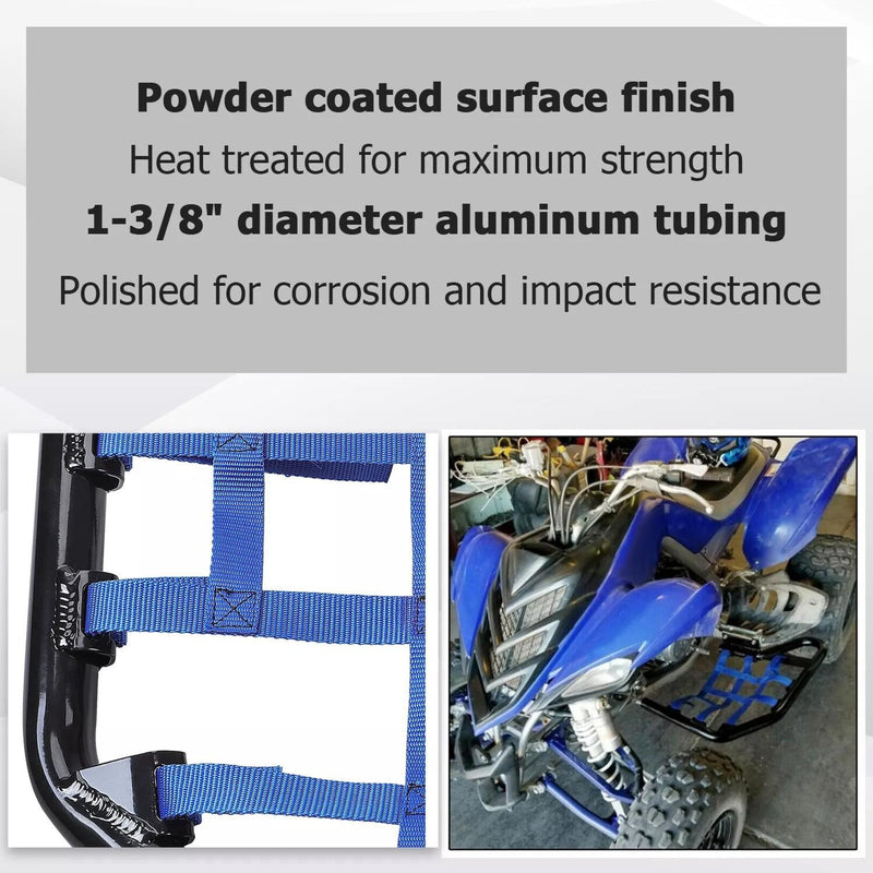 DURAFORCE Blue Aluminium Side Step Nerf Bars Foot Peg For Yamaha Raptor 700 YFM 700 YFM700
