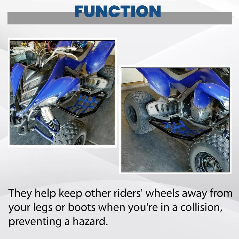 DURAFORCE Blue Aluminium Side Step Nerf Bars Foot Peg For Yamaha Raptor 700 YFM 700 YFM700