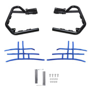 DURAFORCE Blue Aluminium Side Step Nerf Bars Foot Peg For Yamaha Raptor 700 YFM 700 YFM700