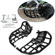 DURAFORCE Foot Peg Nerf Bars W/Black Nets Peg For Kawasaki KFX450R 08-15 Heel Guards