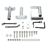 DURAFORCE Foot Peg Nerf Bars W/Black Nets Peg For Kawasaki KFX450R 08-15 Heel Guards