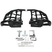 DURAFORCE Foot Peg Nerf Bars W/Black Nets Peg For Kawasaki KFX450R 08-15 Heel Guards