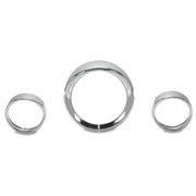 DURAFORCE 7" Headlight 4.5 Passing Light Trim Ring Bezel Visor Fit For Harley Touring 94+
