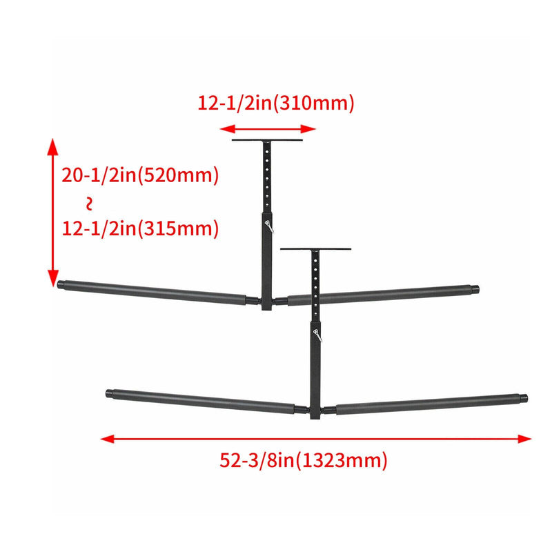 DURAFORCE 2 Kayak Ceiling Storage Rack | Hi-Port 2 | Adjustable Overhead Mount Frame