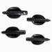 DURAFORCE Set of 4 For Mitsubishi Endeavor Exterior Door Handle Textured Black 04-11