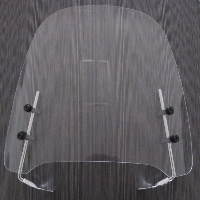 DURAFORCE Clear Scooter Motorcycle Windshield Screen For Moped Visor 125cc 150cc Gas Gy6
