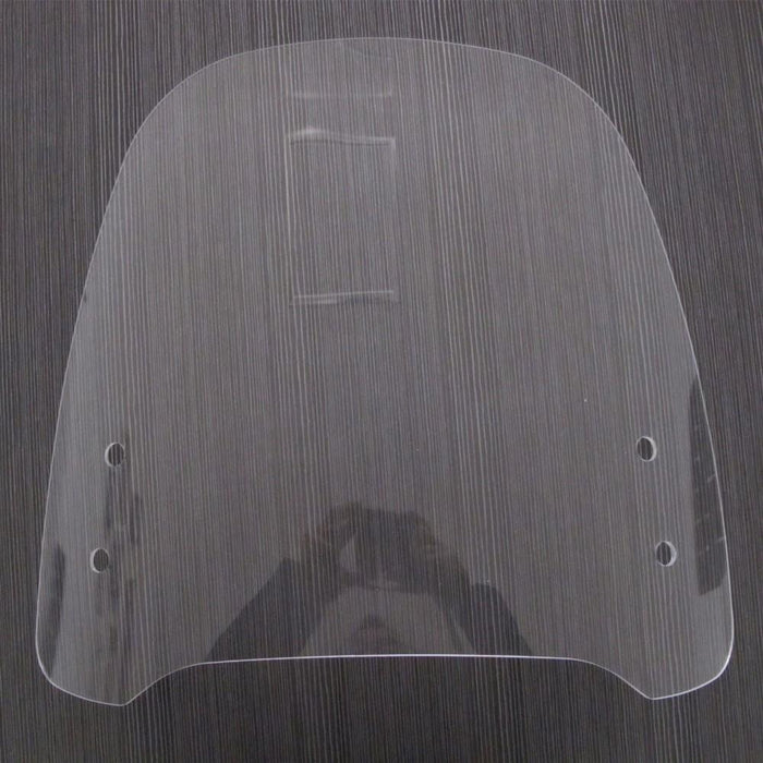 DURAFORCE Clear Scooter Motorcycle Windshield Screen For Moped Visor 125cc 150cc Gas Gy6