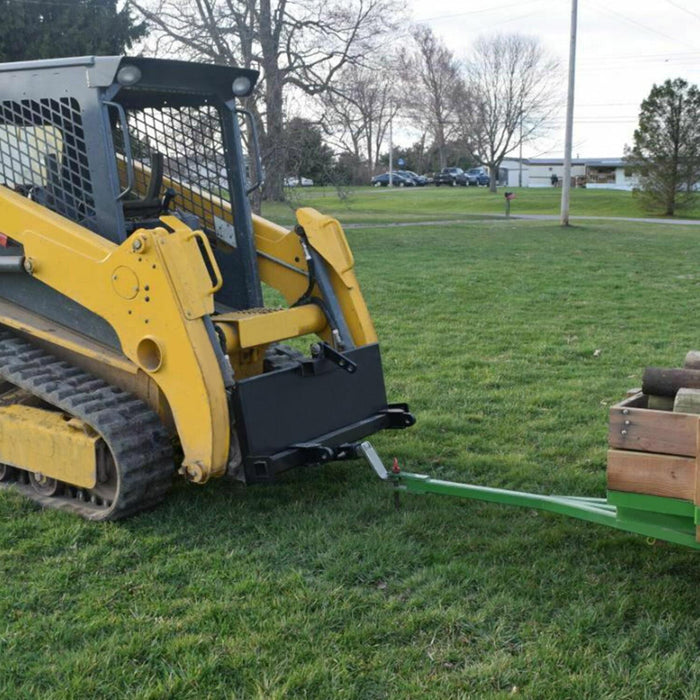 DURAFORCE 3-Point Attachment Adapter Adjustable Skid Steer Hitch Quick Attach Equipment
