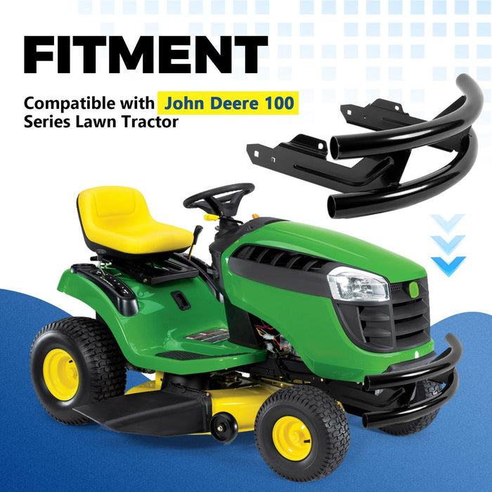 DURAFORCE 2-Bar Front Bumper Guard Lawn Tractor Protection For John Deere 100 Series