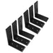 DURAFORCE 6 Heavy Duty Black Steel 6”x8” Countertop Support Brackets Corbel Lot L Shelf